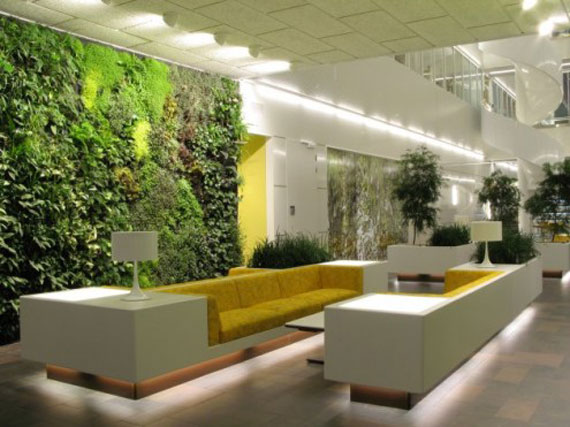 plantas artificiales y muros verdes 